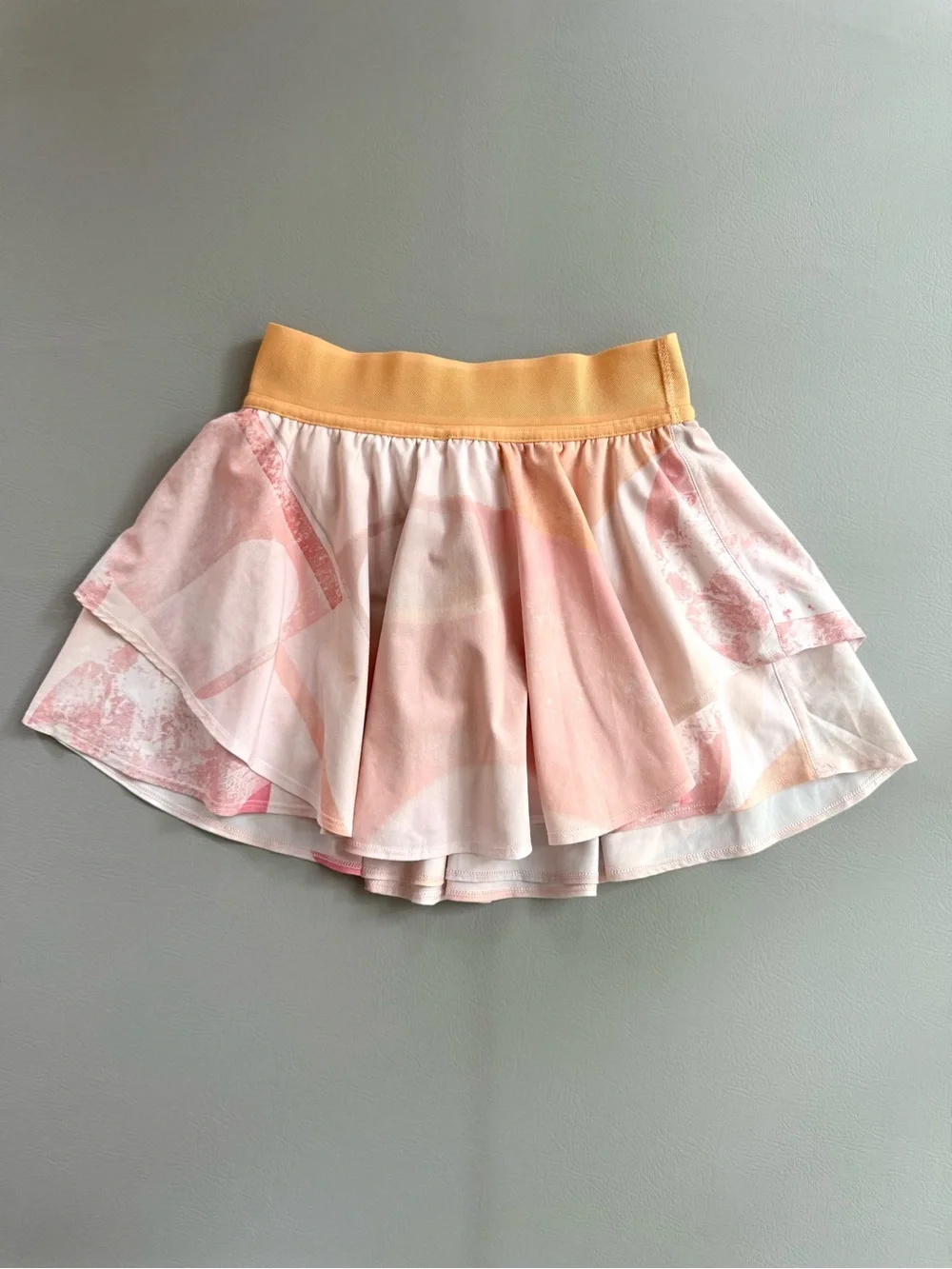 Lululemon Orange Court Rival High Rise Skirt Skort Garrogeo Women’s Size 2 W8AFU